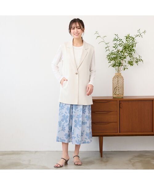 PISANO / ピサーノ ベスト | 【紫外線防止・セットアップ対応】テーラードカラージレ | 詳細3