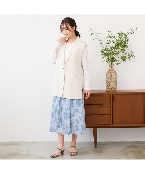 PISANO / ピサーノ ベスト | 【紫外線防止・セットアップ対応】テーラードカラージレ | 詳細4