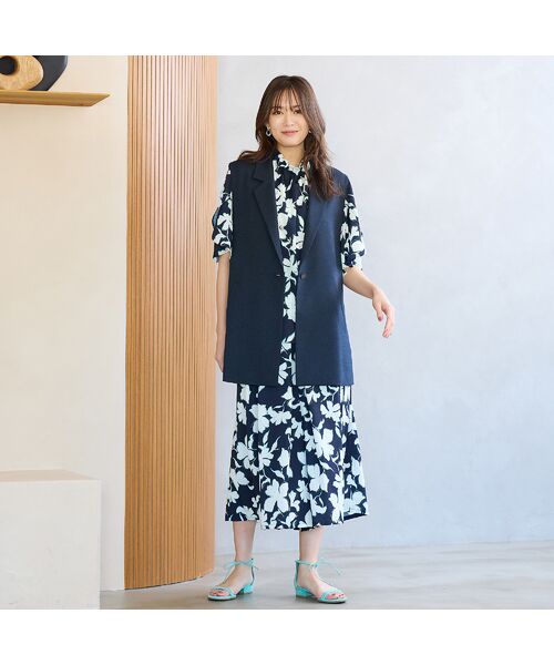 PISANO / ピサーノ ベスト | 【紫外線防止・セットアップ対応】テーラードカラージレ | 詳細8