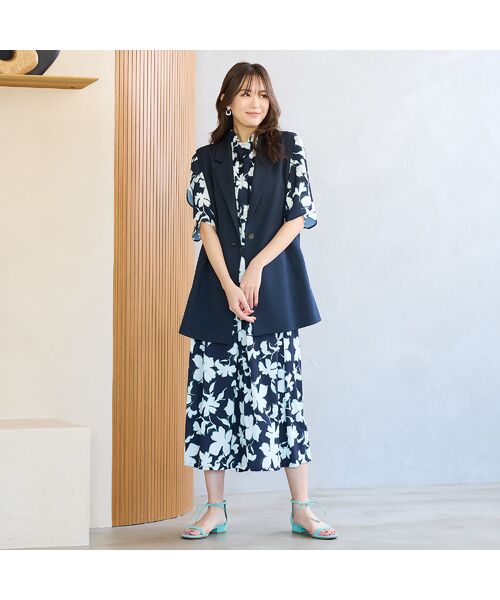 PISANO / ピサーノ ベスト | 【紫外線防止・セットアップ対応】テーラードカラージレ | 詳細9