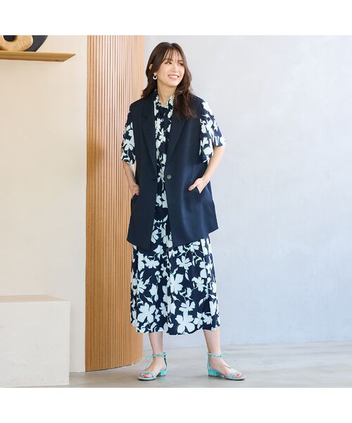 PISANO / ピサーノ ベスト | 【紫外線防止・セットアップ対応】テーラードカラージレ | 詳細10