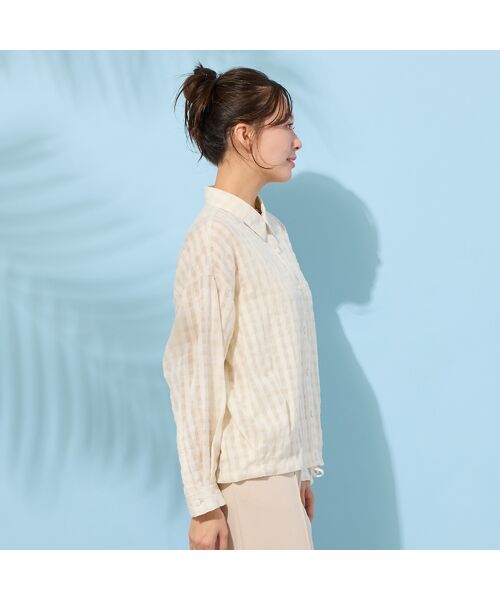 PISANO / ピサーノ シャツ・ブラウス | 【手洗いOK】シズルチェック・バルーンヘムブラウス | 詳細1