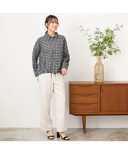 PISANO / ピサーノ シャツ・ブラウス | 【手洗いOK】シズルチェック・バルーンヘムブラウス | 詳細11