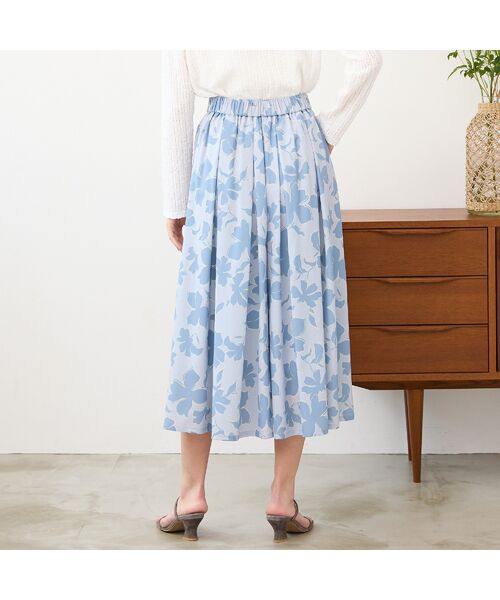 PISANO / ピサーノ ショート・ハーフ・半端丈パンツ | 【手洗いOK・セットアップ対応】フラワープリントキュロットパンツ | 詳細2