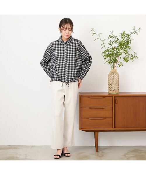 PISANO / ピサーノ その他パンツ | 【紫外線防止・セットアップ対応】リネンツイルパンツ | 詳細3