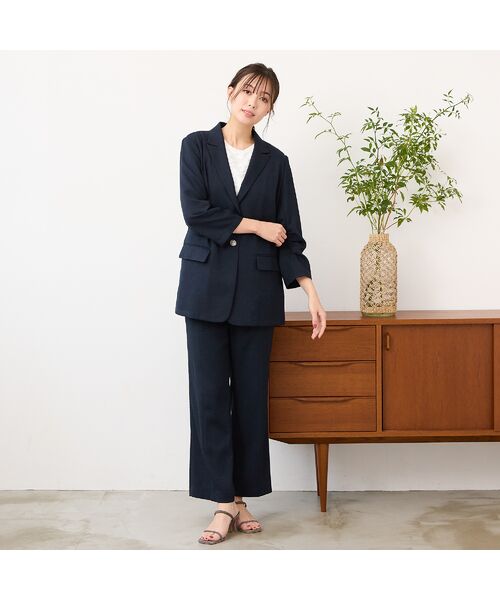 PISANO / ピサーノ その他パンツ | 【紫外線防止・セットアップ対応】リネンツイルパンツ | 詳細8