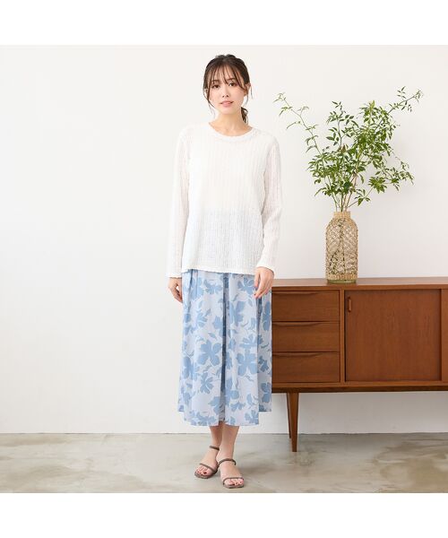 PISANO / ピサーノ カットソー | 【手洗いOK】シアーレース・クルーネックカットソー | 詳細6