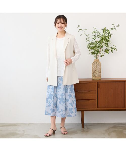 PISANO / ピサーノ カットソー | 【手洗いOK】シアーレース・クルーネックカットソー | 詳細8