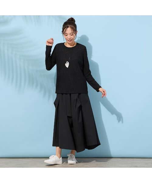 PISANO / ピサーノ カットソー | 【手洗いOK】シアーレース・クルーネックカットソー | 詳細12