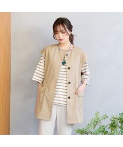 PISANO / ピサーノ ベスト | 【手洗いOK・セットアップ対応】タイプライター・ラウンドネックジレ