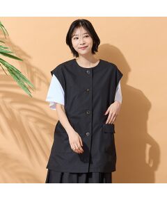 PISANO / ピサーノ ベスト | 【手洗いOK・セットアップ対応】タイプライター・ラウンドネックジレ