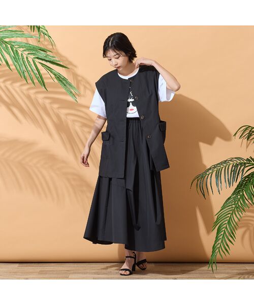 PISANO / ピサーノ ベスト | 【手洗いOK・セットアップ対応】タイプライター・ラウンドネックジレ | 詳細15