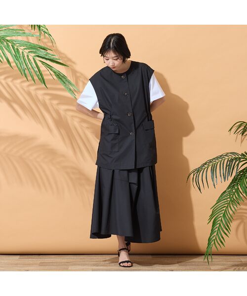 PISANO / ピサーノ ベスト | 【手洗いOK・セットアップ対応】タイプライター・ラウンドネックジレ | 詳細8