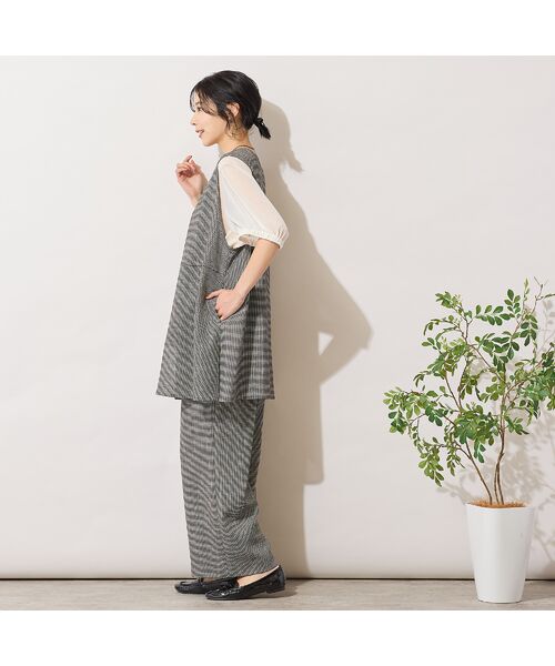 PISANO / ピサーノ ベスト | 【手洗いOK・セットアップ対応】カラミVネックジレ | 詳細5