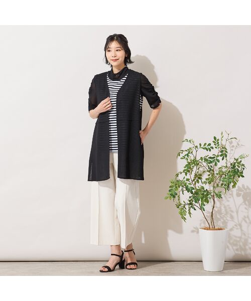 PISANO / ピサーノ ベスト | 【手洗いOK・セットアップ対応】カラミVネックジレ | 詳細11