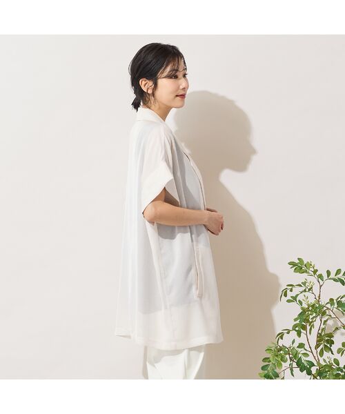 PISANO / ピサーノ ベスト | 【手洗いOK】カットスリーブテーラードジレ | 詳細1