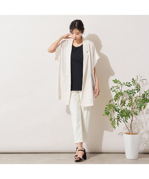 PISANO / ピサーノ ベスト | 【手洗いOK】カットスリーブテーラードジレ | 詳細6