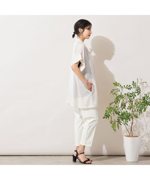 PISANO / ピサーノ ベスト | 【手洗いOK】カットスリーブテーラードジレ | 詳細8