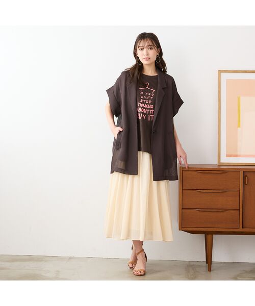 PISANO / ピサーノ ベスト | 【手洗いOK】カットスリーブテーラードジレ | 詳細11