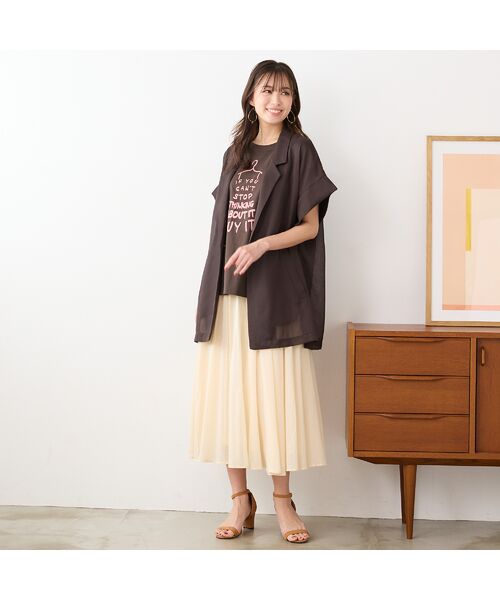 PISANO / ピサーノ ベスト | 【手洗いOK】カットスリーブテーラードジレ | 詳細12