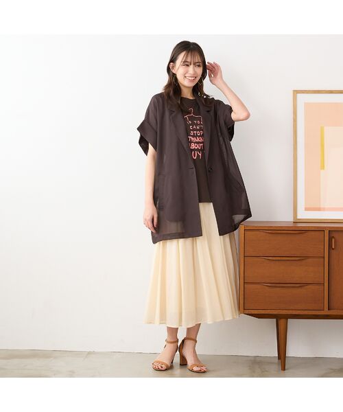 PISANO / ピサーノ ベスト | 【手洗いOK】カットスリーブテーラードジレ | 詳細13