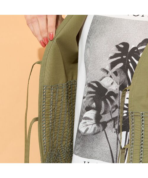 PISANO / ピサーノ ベスト | 【手洗いOK・セットアップ対応】カットワーク刺繍ジレ | 詳細11