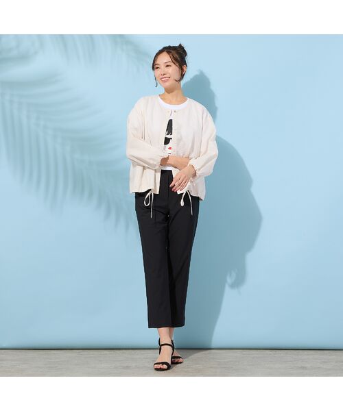 PISANO / ピサーノ シャツ・ブラウス | 【手洗いOK・綿100％・速乾】フランス綾ミラクルウェーブブラウス | 詳細2