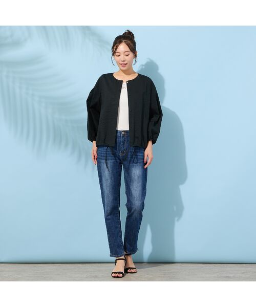 PISANO / ピサーノ シャツ・ブラウス | 【手洗いOK・綿100％・速乾】フランス綾ミラクルウェーブブラウス | 詳細3