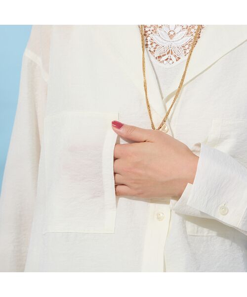 PISANO / ピサーノ シャツ・ブラウス | 【手洗いOK】2Wayヘム・ナチュラルワッシャーブラウス | 詳細11