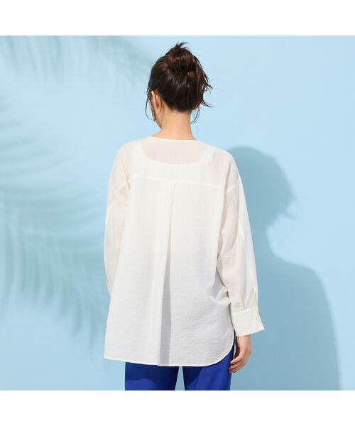 PISANO / ピサーノ シャツ・ブラウス | 【手洗いOK】2Wayヘム・ナチュラルワッシャーブラウス | 詳細2