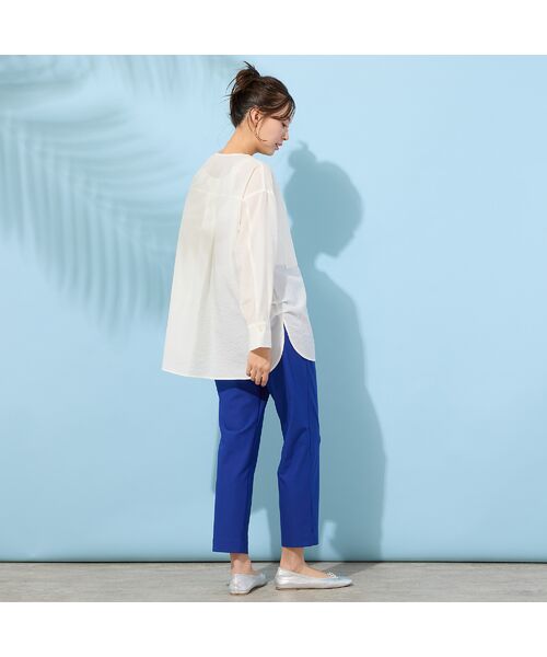 PISANO / ピサーノ シャツ・ブラウス | 【手洗いOK】2Wayヘム・ナチュラルワッシャーブラウス | 詳細7
