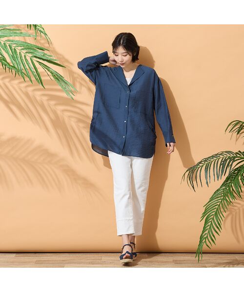 PISANO / ピサーノ シャツ・ブラウス | 【手洗いOK】2Wayヘム・ナチュラルワッシャーブラウス | 詳細16