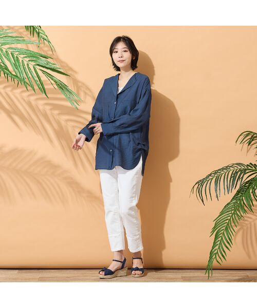 PISANO / ピサーノ シャツ・ブラウス | 【手洗いOK】2Wayヘム・ナチュラルワッシャーブラウス | 詳細17