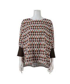 PISANO / ピサーノ シャツ・ブラウス | 【手洗いOK】ドルマンスリーブ・幾何プリントブラウス