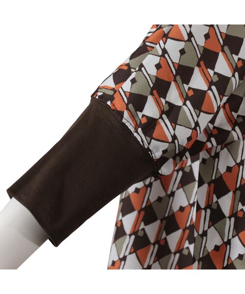 PISANO / ピサーノ シャツ・ブラウス | 【手洗いOK】ドルマンスリーブ・幾何プリントブラウス | 詳細1