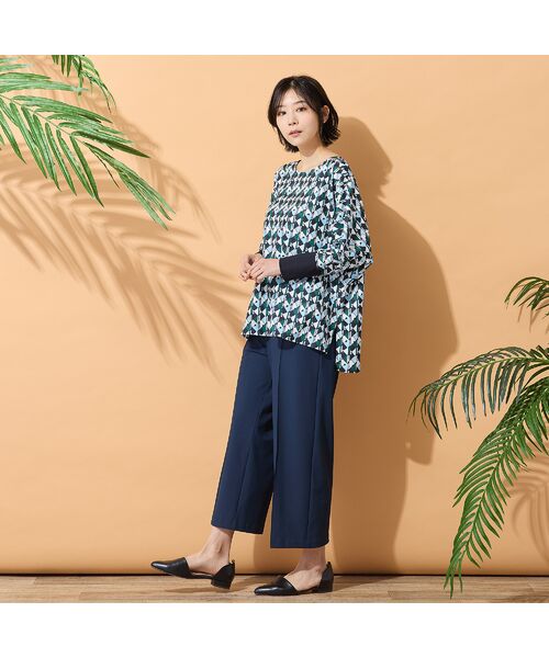 PISANO / ピサーノ シャツ・ブラウス | 【手洗いOK】ドルマンスリーブ・幾何プリントブラウス | 詳細9