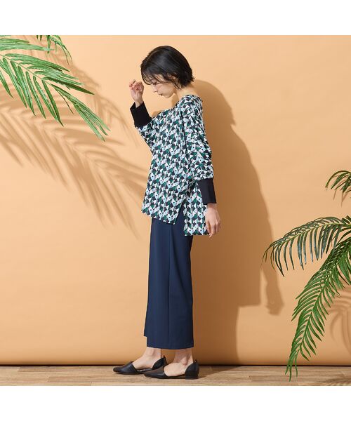 PISANO / ピサーノ シャツ・ブラウス | 【手洗いOK】ドルマンスリーブ・幾何プリントブラウス | 詳細10