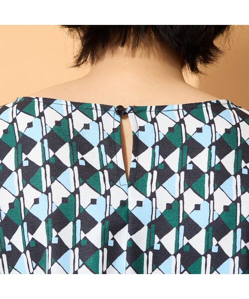 PISANO / ピサーノ シャツ・ブラウス | 【手洗いOK】ドルマンスリーブ・幾何プリントブラウス | 詳細11