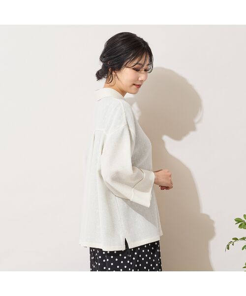 PISANO / ピサーノ シャツ・ブラウス | 【手洗いOK・セットアップ対応】カラミオーバーシャツ | 詳細1