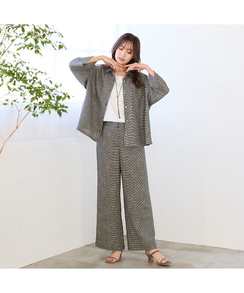 PISANO / ピサーノ シャツ・ブラウス | 【手洗いOK・セットアップ対応】カラミオーバーシャツ | 詳細11