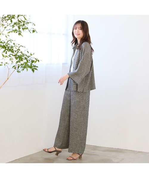 PISANO / ピサーノ シャツ・ブラウス | 【手洗いOK・セットアップ対応】カラミオーバーシャツ | 詳細12