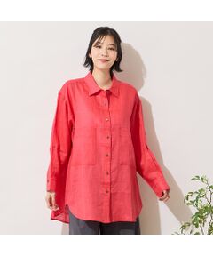 PISANO / ピサーノ シャツ・ブラウス | 【リネン100％・手洗いOK】ビッグポケットオーバーシャツ