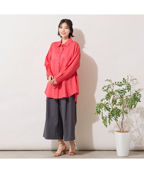 PISANO / ピサーノ シャツ・ブラウス | 【リネン100％・手洗いOK】ビッグポケットオーバーシャツ | 詳細5