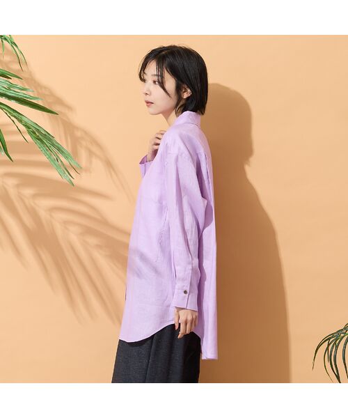 PISANO / ピサーノ シャツ・ブラウス | 【リネン100％・手洗いOK】ビッグポケットオーバーシャツ | 詳細9