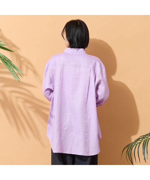 PISANO / ピサーノ シャツ・ブラウス | 【リネン100％・手洗いOK】ビッグポケットオーバーシャツ | 詳細10