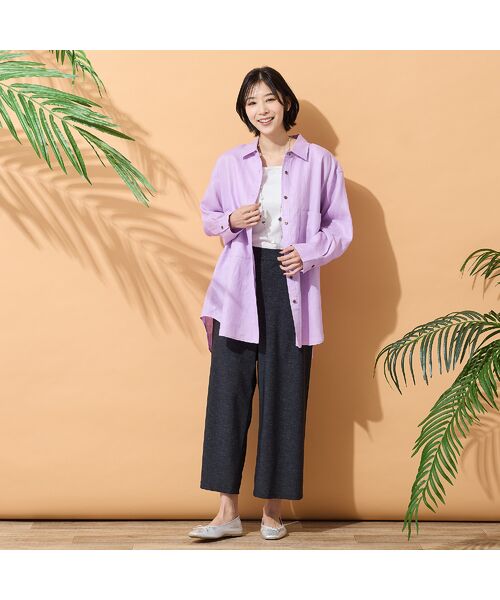 PISANO / ピサーノ シャツ・ブラウス | 【リネン100％・手洗いOK】ビッグポケットオーバーシャツ | 詳細11