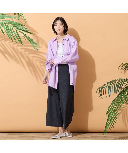 PISANO / ピサーノ シャツ・ブラウス | 【リネン100％・手洗いOK】ビッグポケットオーバーシャツ | 詳細12