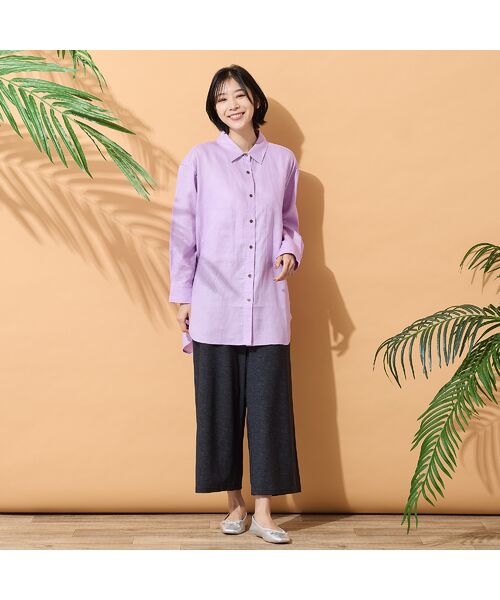 PISANO / ピサーノ シャツ・ブラウス | 【リネン100％・手洗いOK】ビッグポケットオーバーシャツ | 詳細14