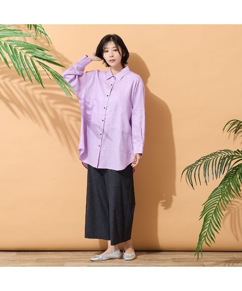 PISANO / ピサーノ シャツ・ブラウス | 【リネン100％・手洗いOK】ビッグポケットオーバーシャツ | 詳細15