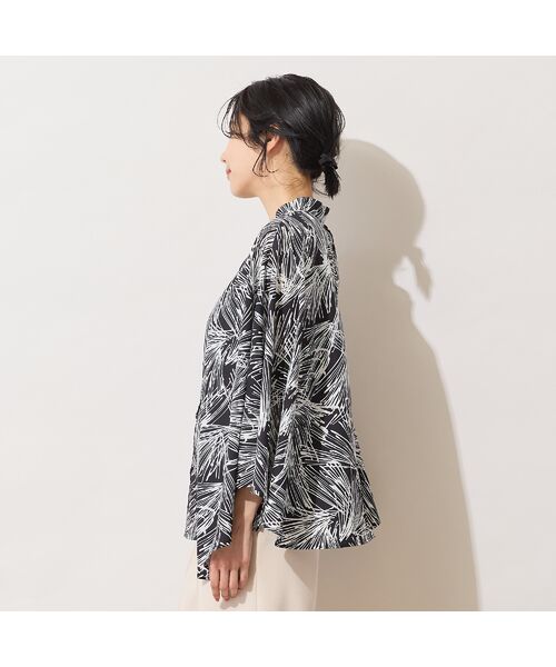 PISANO / ピサーノ シャツ・ブラウス | 【手洗いOK】3Way・花火プリントケープブラウス | 詳細1